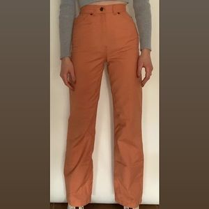 levi’s vintage orange pants, ONE OF A KIND, petite, size 23